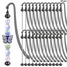3/6/8/10/12/24pcs Beaded Bookmarks - DIY Bookmarks Metal Bookmarks, Exquisite Beaded Bookmark Tassels, Suitable As Gifts For Book Lovers, Students, Teachers, Friends And Family - Beaded Bookmark - View 22