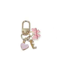 个性化心形吊饰，带有姓名首字母和礼物留言/情书 | 心形钥匙扣配件 | 定制包袋吊坠 | 礼物，蝴蝶结配饰，钥匙扣，独特的手机配件，简约设计，适用于女士钱包和手机配件，赠送给朋友，家人，女朋友，户外配饰，派对配饰，礼品，纪念品，女士包袋吊坠，汽车吊坠，女士女孩礼物，返校礼物 - 彩色 - 查看 23