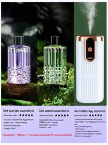 Máquina de aromaterapia con temporizador para uso doméstico, mini difusor de aceites esenciales de aromaterapia de ABS silencioso para el dormitorio, recargable, montado en la pared, automático para desodorizar el baño, ambientador eléctrico para oficina y coche, 5 modos de funcionamiento, 6 aceites esenciales con luces de ambiente de colores.