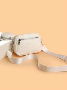 Mini sac carré matelassé pour hommes avec porte-monnaie, sac à main, sac à bandoulière, sac de sport pour étudiant, sac d'école multifonctionnel. Sac à bandoulière pour étudiant, sac de messager pour la rentrée scolaire. Articles essentiels de mode pour hommes, petit sac pour hommes, sac de corps pour hommes, pochette pour téléphone