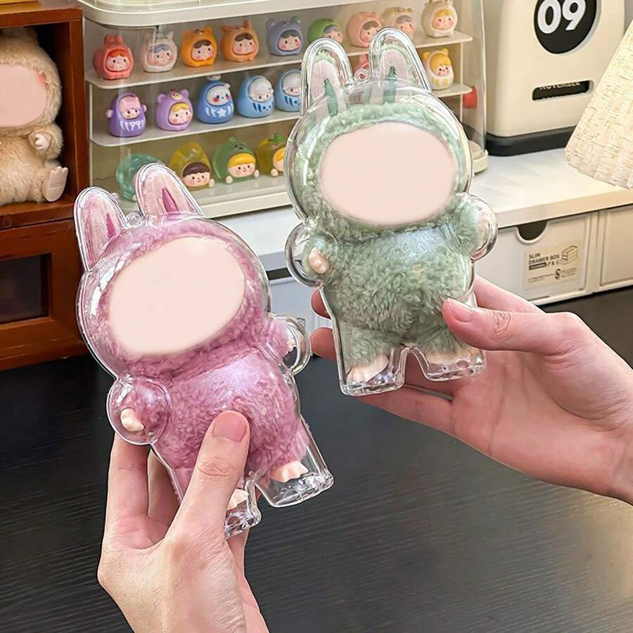 1pc Acrylic Gift Packaging Box, Doll Packaging Box, Compatible With Labubu. - Multicolor - View 1