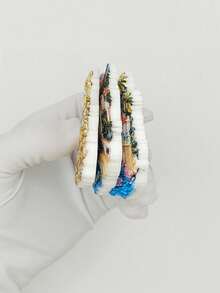 1 件法国尼斯海岸、诺曼底圣米歇尔山冰箱贴，创意可爱家居装饰冰箱贴，厨房、房间装饰 - 彩色 - 查看 5