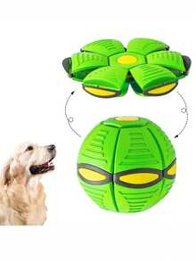 1 Elastic Stepping Ball, Outdoor Sports Toy, Magic Flying Saucer Deformation Ball Suitable For Small Dogs And Pets To Play With - Multicolor - View 6