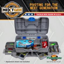 Outdoors Next Gen 4 0 Medium Fishing Tackle Box 4 Pivot Trays 23 Compartments Includes 25piece Tackle Kit Fishing Tackle And Gear Storage Fishing Lure Organizer Light Gray - LightGray - View 5