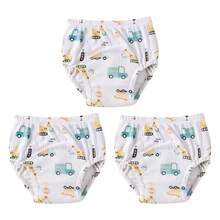 4 piezas de pantalones de entrenamiento lavables para adolescentes - pañales de tela transpirables con forro impermeable, patrones surtidos, pantalones de entrenamiento para adolescentes, para todas las estaciones - Multicolor - Ver 22