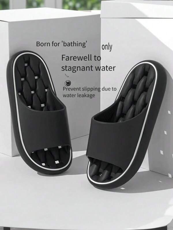 Bathroom Slippers Men & Women Summer Indoor Home Shower Non-Slip Odor-Proof Waterproof Bathroom Sandals