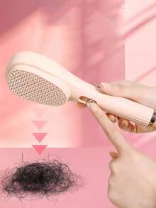 Air Cushion Hair Washing Comb For Women, Scalp Massage Silicon Brush, Coarse Teeth Hair Cleansing Comb With Retractable Handle
