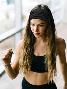 Women Bandana 4pcs Wide Rabbit Ear Headband For Women, Cute Sweet Solid Color Hair Accessories, Elastic Knotted Bow Headband Hair Bands, Hairband Fall Winter For Vacation Outfits Woman Women Scarf - Multicolor - View 3