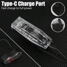 1pc Bicycle Light Bicycle Headlight Taillight Set Digital Display Bicycle Light Transparent Multi-Function Rechargeable Suitable For Outdoor Mountain Road Bike Riding Light Bicycle Bicycle Light Bicycle Light