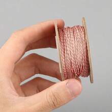 1mm 1 Cuộn Dây Thừng Bện Thủ Công Làm Bằng Tay Dây Lụa Vàng Để Làm Quà Tặng Bao Bì Quần Áo Bao Bì Trang Sức Thẻ Treo Trang Trí - Dây bện - Xem 6