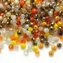200 piezas de cuentas redondas de vidrio verde de 4mm para hacer joyas y manualidades DIY