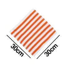 Kit Of 5 Microfiber Cleaning Cloths 30x30cm Striped Multipurpose High Absorption Reusable - Lặt Vặt - Xem 6