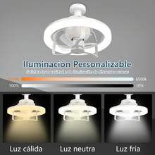 Ventiladores de Techo con Luces y Fragancia, Ventilador de Rotación de 360°,  Luminosidad Regulable y Múltiples Modos de Colores RGB, 3 Velocidad de Viento y Función de Apagado Temporizado. - Tipo de Enchufe A USA (110-127V) - Ver 8