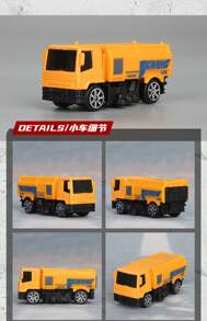 Burago Transporter Series Die Cast Vehicles 9 Pack Alloy Vehicle Set Simulation Car Model Toys School Bus Ambulance Transport Vehicle Fire Truck Ornaments Collection Toy For Boy