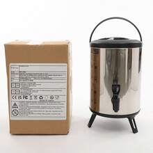 kangten Stainless Steel Insulation Bucket 8L, 15 Insulation Bucket, Cold Bucket, - Silver - View 6
