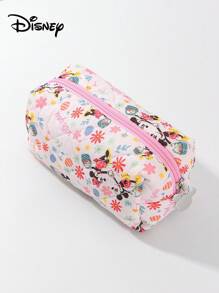 Disney 官方授权米奇米妮卡通设计大容量收纳包，卡通洗漱包，学生创意化妆旅行收纳包，迷你手提包兼手机袋，可爱卡通人物大容量化妆品护肤品收纳包，圣诞节、万圣节、生日惊喜礼物，送给家人朋友，史迪奇爱好者 - 彩色 - 查看 7