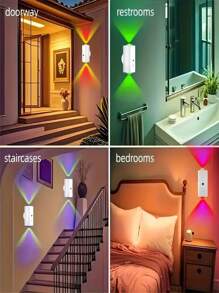 1 Stück Smart LED Bewegungssensor Nachtlicht - magnetische Wandhalterung, USB wiederaufladbar, 5 Meter Reichweite, ideal für Schlafzimmer, Flur, Badezimmer, Treppen und Innenbereich, Bewegungssensor Beleuchtung | Schlanke LED-Lampe | Energiesparende LED, Bewegungssensor Licht für Innen (1200mAh)
