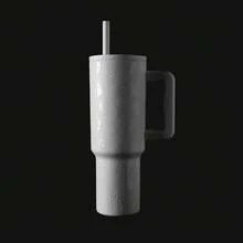- Vaso de Halloween de 40 onzas con asa y tapa de popote, a prueba de fugas, botella de agua de acero inoxidable aislada, de viaje, regalos para mujeres, hombres, él, ella, firma - Halloween: fantasmas lindos - Ver 9