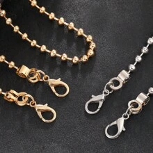 Minimalistischer neuer Metallkugelketten DIY Taschengurt, Umhängetasche Kette, rostfreier goldener Metallgriff, modisches und langanhaltend Geschenk für Anfänger, Bürodamen, Teenager, Studentinnen