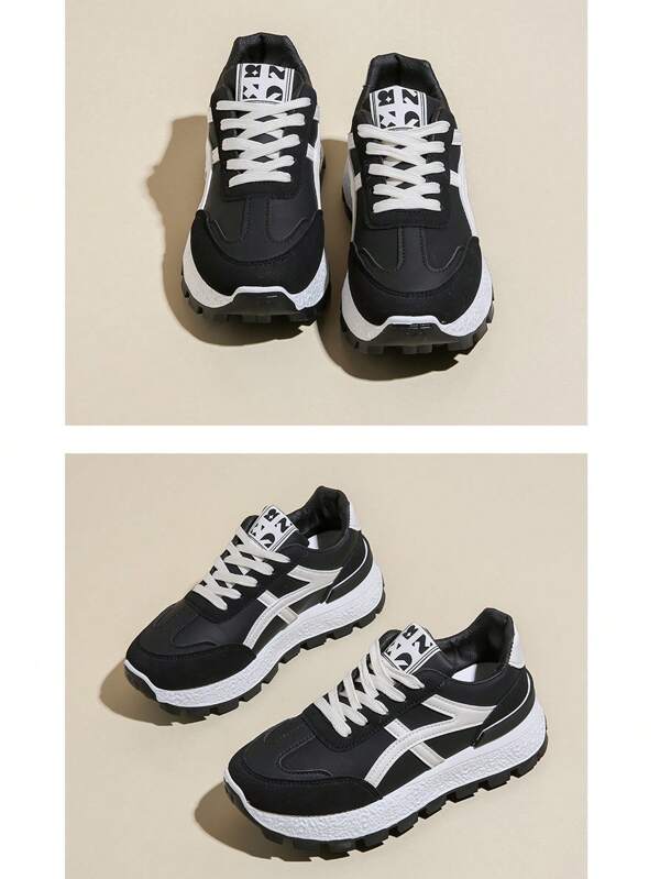 Zapatos de trabajo para mujer, ligeros y transpirables para primavera/verano, con suela antideslizante, diseño de moda negro (se sugiere pedir 1 talla talla grande)