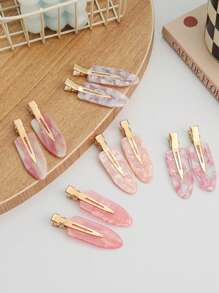 5 Stück/Set Ins Stil rosa nahtlose Haarclips für Frauen, beinhaltet Pony Clips, Seitenclips, Entchen Clips, Haarzubehör, Haarzubehör für Frauen, Herbst, Reise, Haarstyling-Tools, Accessoires für Frauen, Harzeug, Herbst, Haar, Haarzubehör, Haarzubehör für Frauen, Reise, Haarzubehör, Accessoires für Frauen, Haarzubehör, Haarzubehör für Frauen, Haarstyling-Tools, Harzeug, Zeug, Schönheitszubehör