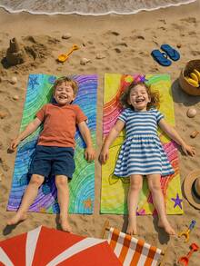 1 件定制名字海洋沙滩巾、个性化儿童沙滩巾、儿童夏季生日礼物、定制名字沙滩巾、女孩/男孩定制沙滩巾、非常适合户外海滩旅行游泳健身房瑜伽、沙滩配件、为朋友定制沙滩巾、多种尺寸沙滩巾可供选择 - 款式1 - 查看 3