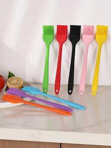 1 件（7.5 英寸）迷你硅胶烤刷，耐热糕点刷，适用于烧烤、烘焙、烹饪，可放入洗碗机清洗 - 彩色 - 查看 4