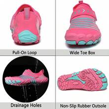 Shoes Barefoot Aqua Socks Outdoor Indoor Quick Dry Sandals Lightweight Slip On Walking Sneakers Beach Pool Swim (Little/Big) - 3-粉紅色 - 查看 11