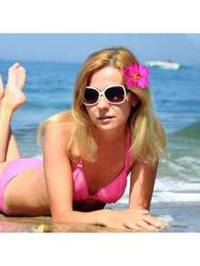 4 件/套浴室发饰夏威夷花发夹，4 件/3.5 英寸人造花发夹，波西米亚风格芙蓉花发夹，适合度假、海滩、派对、秋季装饰女孩热带花发饰，节日礼物