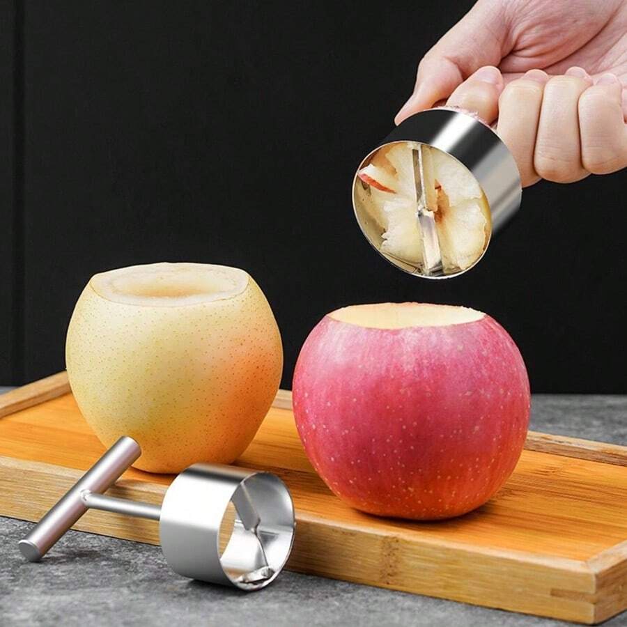 304 Stainless Steel Apple Corer Digger, Fruit And Vegetable Corer Stew Rock Sugar Snow Pear Mold Fruit Corer Digger Apple Rice