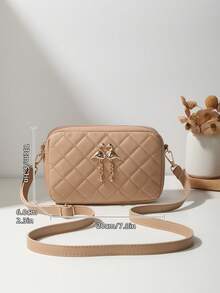 时尚简约休闲女包、菱格纹通勤运动背包、化妆包、手机包、相机包、女士单肩包、迷你方包、手机袋、个性礼品、校园包、钱包、可爱女士零钱包、周末包、女士斜挎包、轻便折叠包、跑步包、行李箱、情人节定制礼物、钱包、斜挎包、校园风钱包、零钱包、口红包、学生钥匙包 - 卡其色 - 查看 5