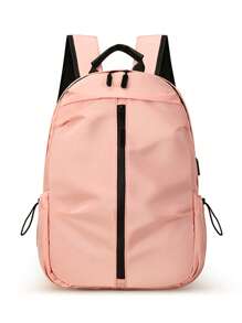 Großer, wasserdichter Business-Rucksack, lässiger Laptop-Rucksack für Outdoor-Reisen, Schule, Studenten, Lehrer, schwarz, mit USB-Ladeanschluss, Mehrzweck-Wanderrucksack für die Schulanfang