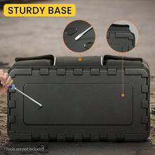 Bolsa de herramientas de apertura ancha, bolsa de herramientas de electricista muy resistente, organizador de almacenamiento de herramientas con base rígida impermeable, amarillo/negro, 45,7 - 20 pulgadas (50 cm) - Ver 7