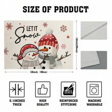 4/6 Stücke Weihnachtsbaum Tischsets, mit roten, weißen und karierten Mustern, robustes Material, geeignet für Küche, Esszimmer, Innen-/Außen Feiertagsdekoration, Thanksgiving und Weihnachten