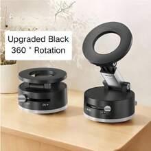 [New Magnetic Vacuum Suction Cup] New Advanced Technology Vacuum Suction Cup Magnetic Bracket, Foldable Lifting Desktop Bracket, ABS Material ,Phone Stand,Car Accessories Compatible With IPhone, Android Phone, Gift For Birthday, Family, Friends Car Phone Holder