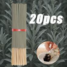 20/50/126pcs White Sage Smudge Sticks, 8.66 Inches, Refreshing Air, Suitable For Yoga & Meditation, Purify Spiri, Eliminate Negative Energy