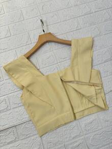 Marrant Faminina Skirt+Cropped Set - màu vàng nhạt - Xem 3