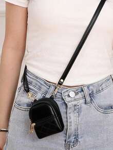 新款纯色纹理竖条纹女包新款小众设计单肩斜挎包外贸百搭包包女