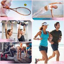 Hand Weights For Women Men Black 1lb Arm Weights For Pilates Silicone Adjustable Hand Weights 1 Pair 1 Lb Each Ideal For Pilates Gym Fitness Workout Walking Jogging - Pink - View 5