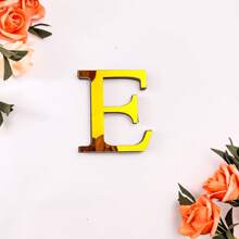 1 Piece 3D Acrylic Mirror Letter Art Wall Sticker - Light And Shadow Intertwined Space Aesthetic Symbol, Gold/Silver/Black/Rose Gold Oversized Letters Self-Adhesive Home Decorative Letter Logo Art Sticker, Artistic 3D Thickened Acrylic Mirror Letters Wall Sticker (3.93/5.9/7.87/11.81 Inches)