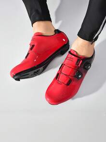 Unisex SPD Cycling Shoes, Suitable For Peloton Indoor Cycling And Outdoor Biking, Compatible With Cleats, Non-Slip And Durable, Lightweight And Comfortable - Red - View 7