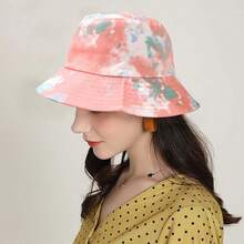 Reversible Bucket Hat For Women, Cute Beach Fisherman Style - Tie Dye - View 6
