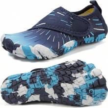 Shoes Barefoot Aqua Socks Outdoor Indoor Quick Dry Sandals Lightweight Slip On Walking Sneakers Beach Pool Swim (Little/Big) - 12-藍色 - 查看 1