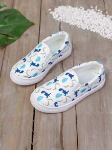 Neue Kindersportschuhe, Jungen & Mädchen Lässig Schuhe, süße Dinosaurier Dekor vielseitige weiche Sohle bequeme Schulanfang Studentenschuhe