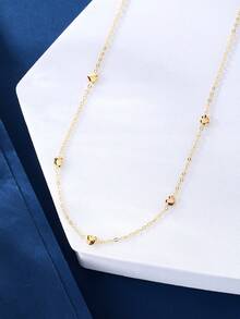 适合日常佩戴的心形时尚项链