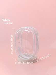 1 pieza Bolsa de almacenamiento de muñeca de peluche - Funda protectora contra el polvo de PVC transparente de 15 cm, adecuada para accesorios de fiesta sentada de segunda generación, expositor de muñeca de caja ciega, almacenamiento de muñeca Kpop, portador de muñeca anime, excelente para viajes al aire libre (muñeca no incluida), mochila de color de peluche aleatorio para la escuela