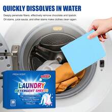 30pcs High-Efficiency Laundry Pods, Effectively Remove Stains Like Grease And Coffee, Gentle On Fabrics, Suitable For All Home Textiles, Machine Or Hand Wash