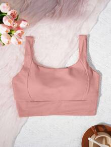 Yoga Tank Top, Breathable Sports Bra With Shock Absorption And Shaping Function, Sculpts Beautiful Back Lines, Suitable For Fitness Exercises - Coral Pink - View 3