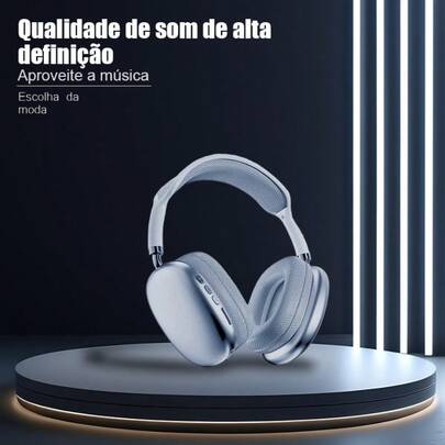 Fones de ouvido Bluetooth P9 com cancelamento de ruído ativo (ANC), som estéreo Hi-Fi, bateria com duração de 35 horas e microfone integrado - sem fio, leves e confortáveis