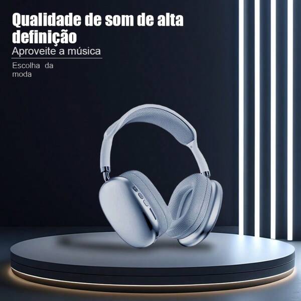 Fones de ouvido Bluetooth P9 com cancelamento de ruído ativo (ANC), som estéreo Hi-Fi, bateria com duração de 35 horas e microfone integrado - sem fio, leves e confortáveis